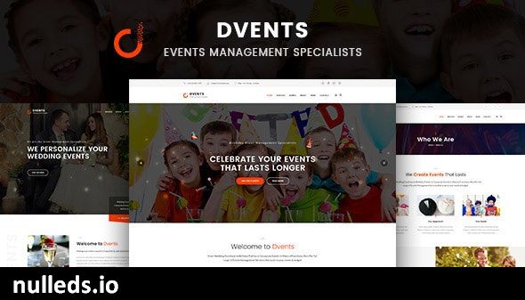 Dvents - Events Management Companies and Agencies WordPress Theme