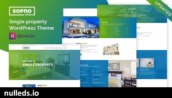 Sopnovilla – Single Property WordPress Theme