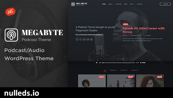 Megabyte - Podcast/Audio WordPress Theme