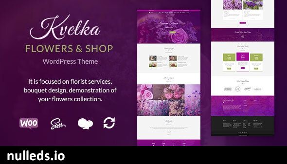 Kvetka - Flowers & Shop WordPress Theme