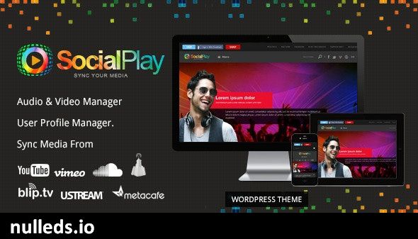 SocialPlay - Media Sharing WordPress Theme