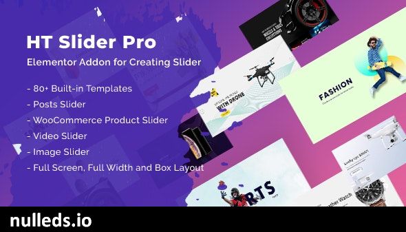 HT Slider Pro For Elementor