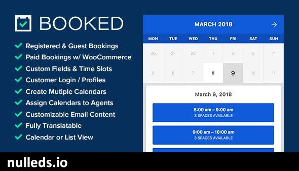 v2.4.4 Booked - Appointment Booking for WordPress