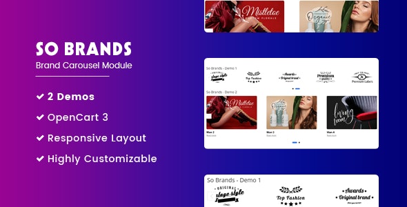 So Brands - Responsive Brand Carousel OpenCart Module