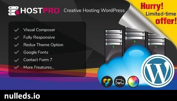 Hostpro - Responsive Hosting WHMCS WordPress Theme