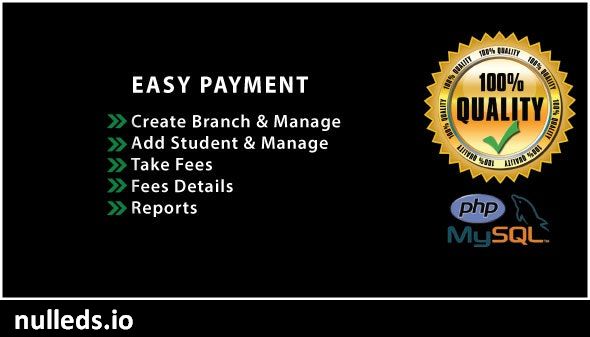 Student Payment System With Full Project & Source Code PHP