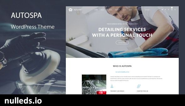 Auto Spa - Car Wash Booking WordPress Theme