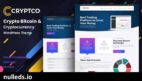 Cryptco - Cryptocurrency &  Saas Landing Page WordPress Theme