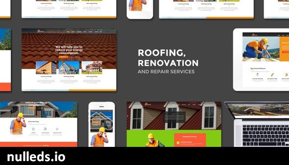 Roofing - Renovation & Repair Service WordPress Theme