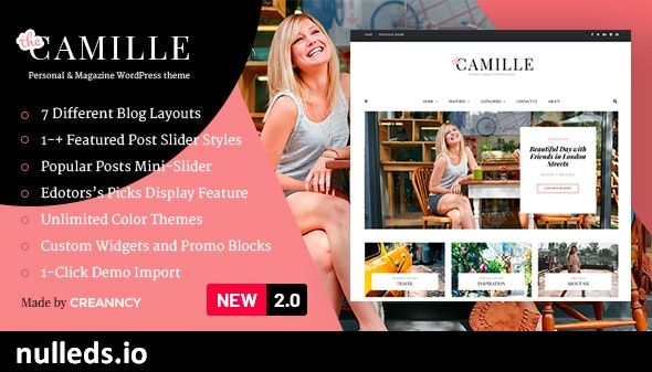 Camille - Personal & Magazine WordPress Theme