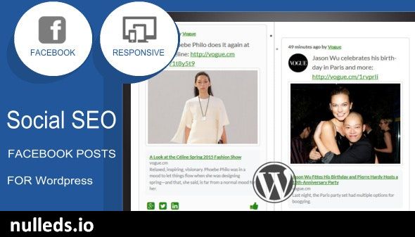 Social SEO Facebook Responsive Timeline Feed