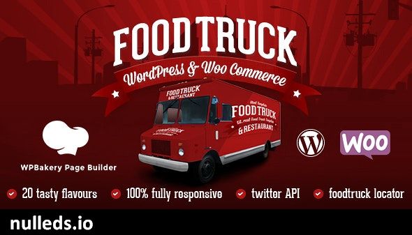 Food Truck & Restaurant 20 Styles - WP Theme