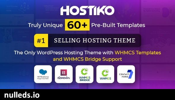 v83.0 Hostiko WordPress WHMCS Hosting Theme Free Download