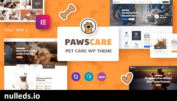 PawsCare - Pet Care & Veterinary WordPress Theme