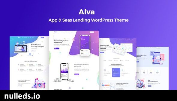 Alva- WordPress Theme For Saas Product