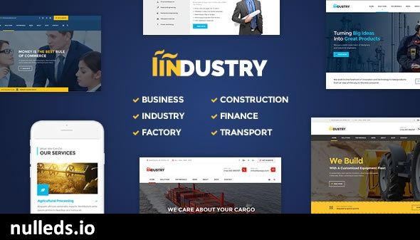 Industry - Factory, Construction WordPress Theme