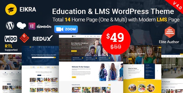 v4.4.14 Eikra - Education WordPress Theme