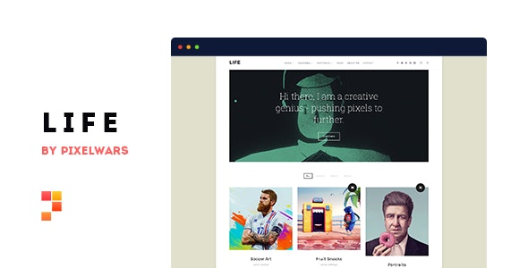 Life - Boxed Portfolio WordPress Theme