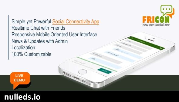 Fricon Social Networking and Chat App