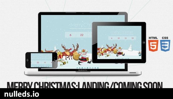 Merry Christmas - Illustrated/Animated Coming Soon Plugin