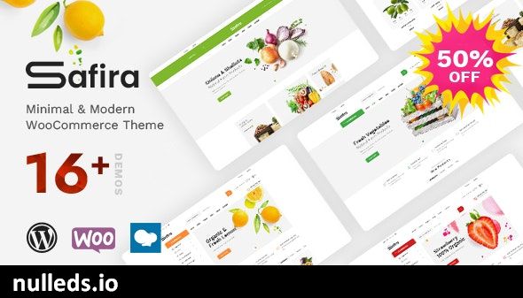 Safira - Food & Organic WooCommerce WordPress Theme