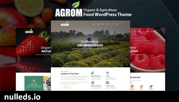 Agrom - Organic & Agriculture Food WordPress Theme