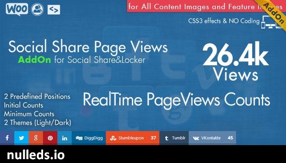 Social Share Page Views AddOn - WordPress