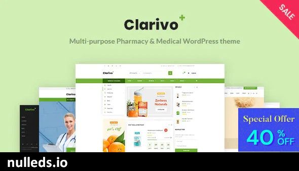 Clarivo - Pharmacy and Medical WordPress theme