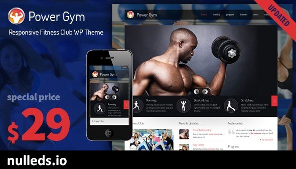 Power Gym - Responsive Wordpress Theme