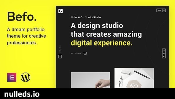 Befo - A Portfolio Theme for Creative People