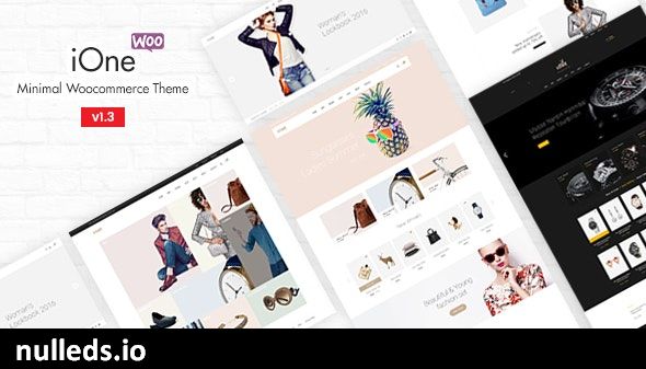 iOne - Minimal Responsive WooCommerce Theme