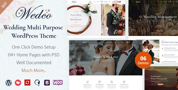 WedCo - Wedding WordPress Theme