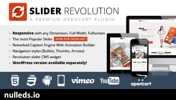 Slider Revolution Responsive Opencart Module