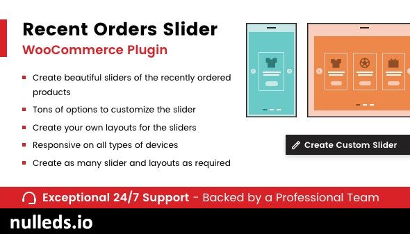 Recent Orders Slider