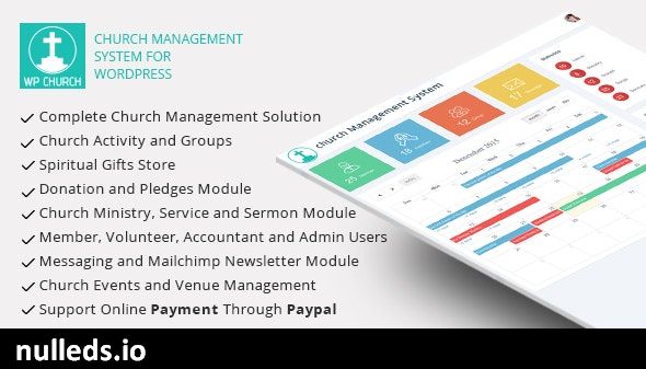 WPCHURCH - Church Management System for Wordpress