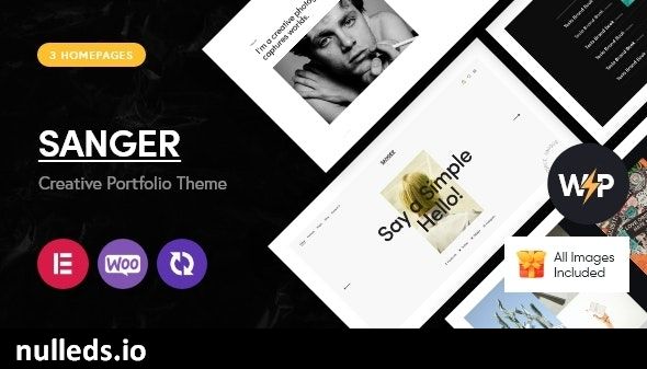 Sanger - Personal Portfolio for Creatives WordPress Theme