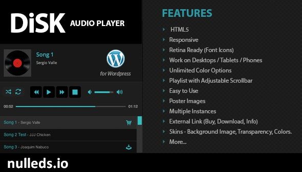 Disk Audio Player For WordPress