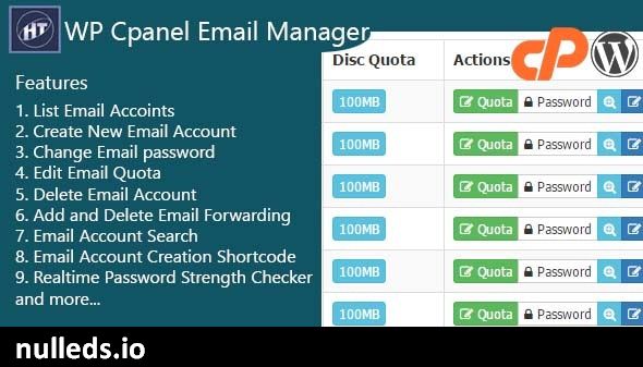 Hezecom Cpanel Email Manager - WordPress Plugin