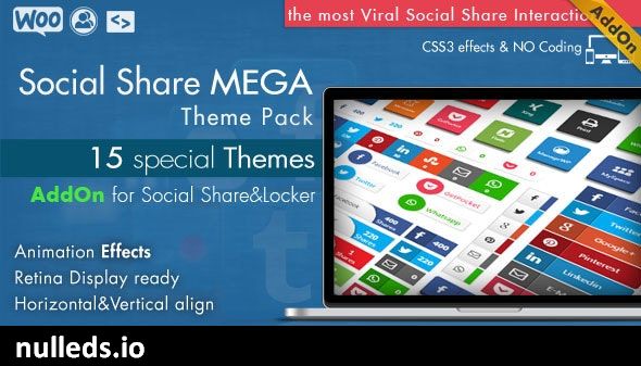 Social Share Mega Theme Pack - WordPress