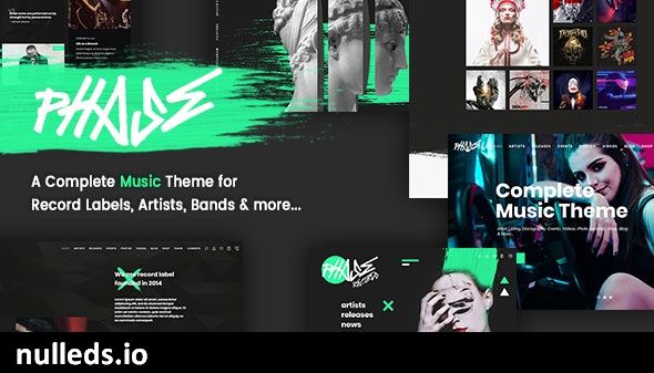 Phase - A Complete Music WordPress Theme for Record Labels and Artists