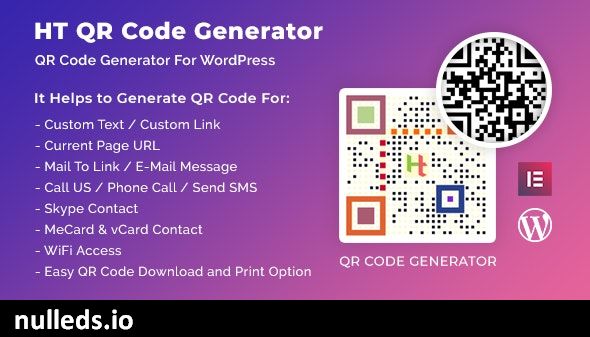 HT QR Code Generator for WordPress