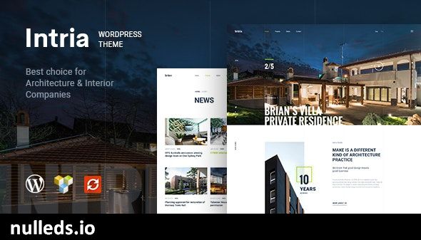 Intria - Architecture and Interior WordPress Theme