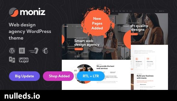 Moniz - Web Design Agency WordPress Theme