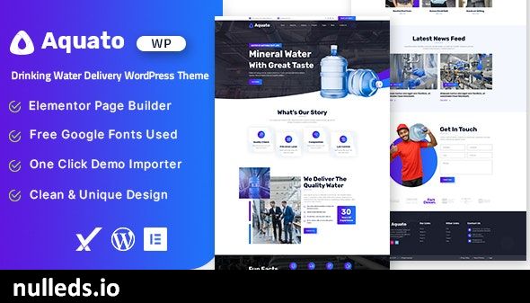 Aquato – Drinking Water Delivery WordPress Theme