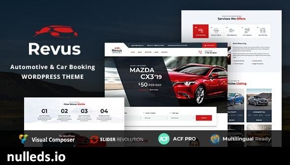 Revus - Automotive & Car Rental WordPress Theme