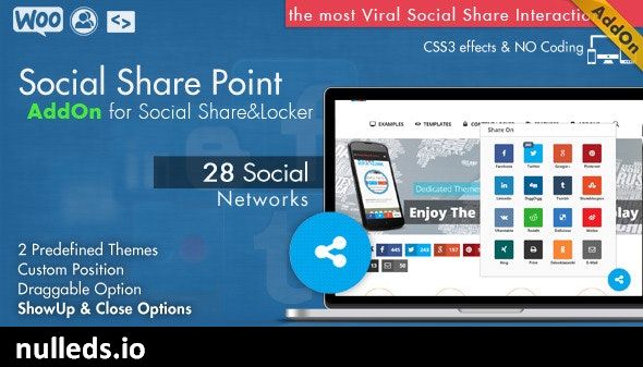 Social Share Point AddOn  - WordPress