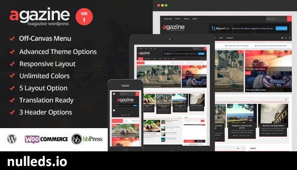 Agazine - Premium Retina Magazine WordPress Theme