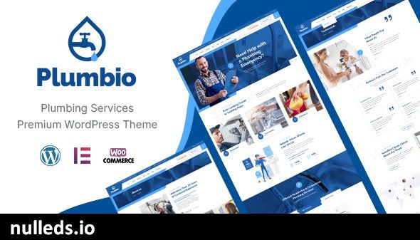 Plumbio - Plumbing Services WordPress Theme