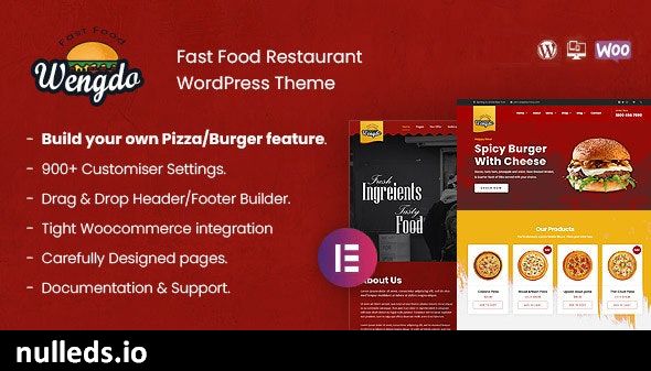 Wengdo - Fastfood WordPress Theme