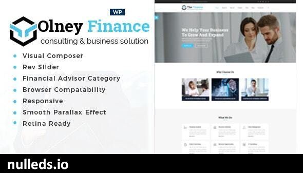 Olney Finance -Business Consulting WordPress Theme